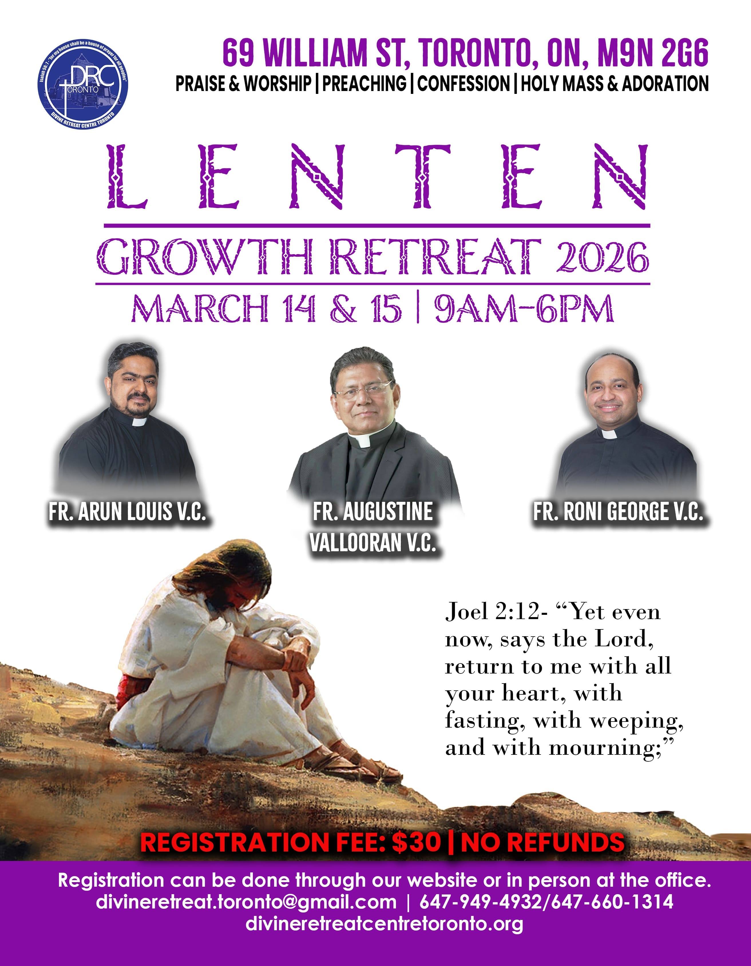 Lenten Growth Retreat 2026
