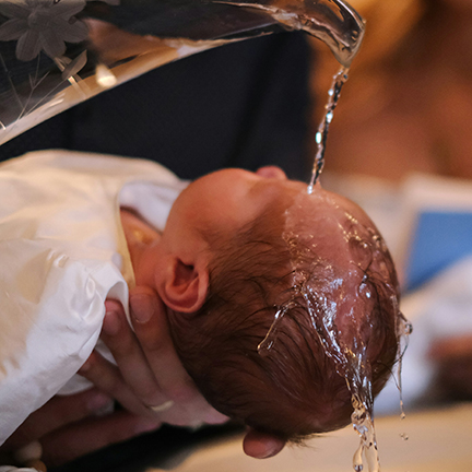 Baptism of a young child