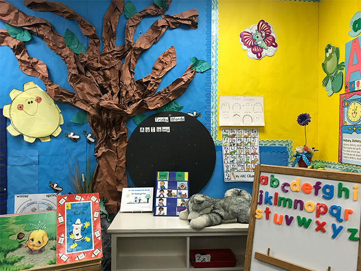 Colourful classroom