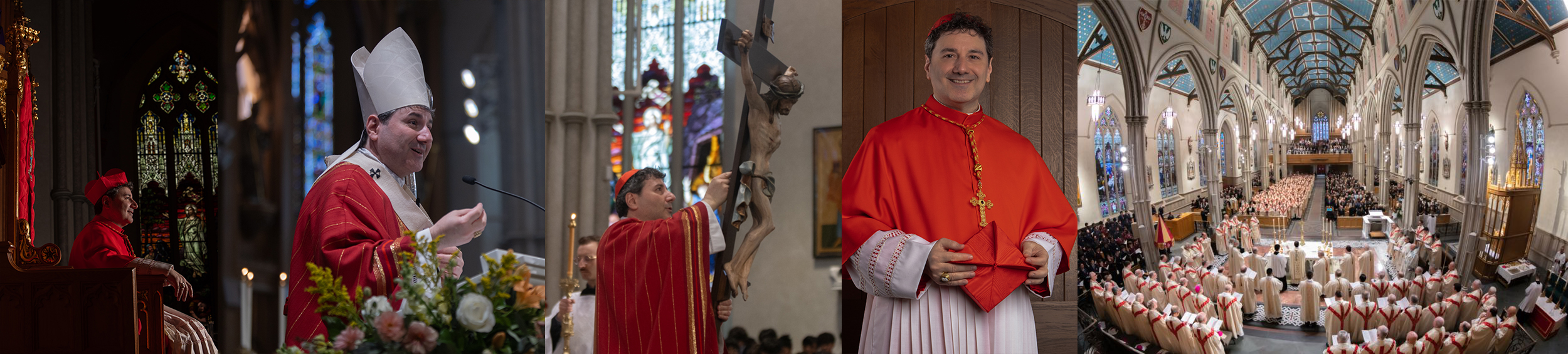 Collage of His Eminence Frank Cardinal Leo