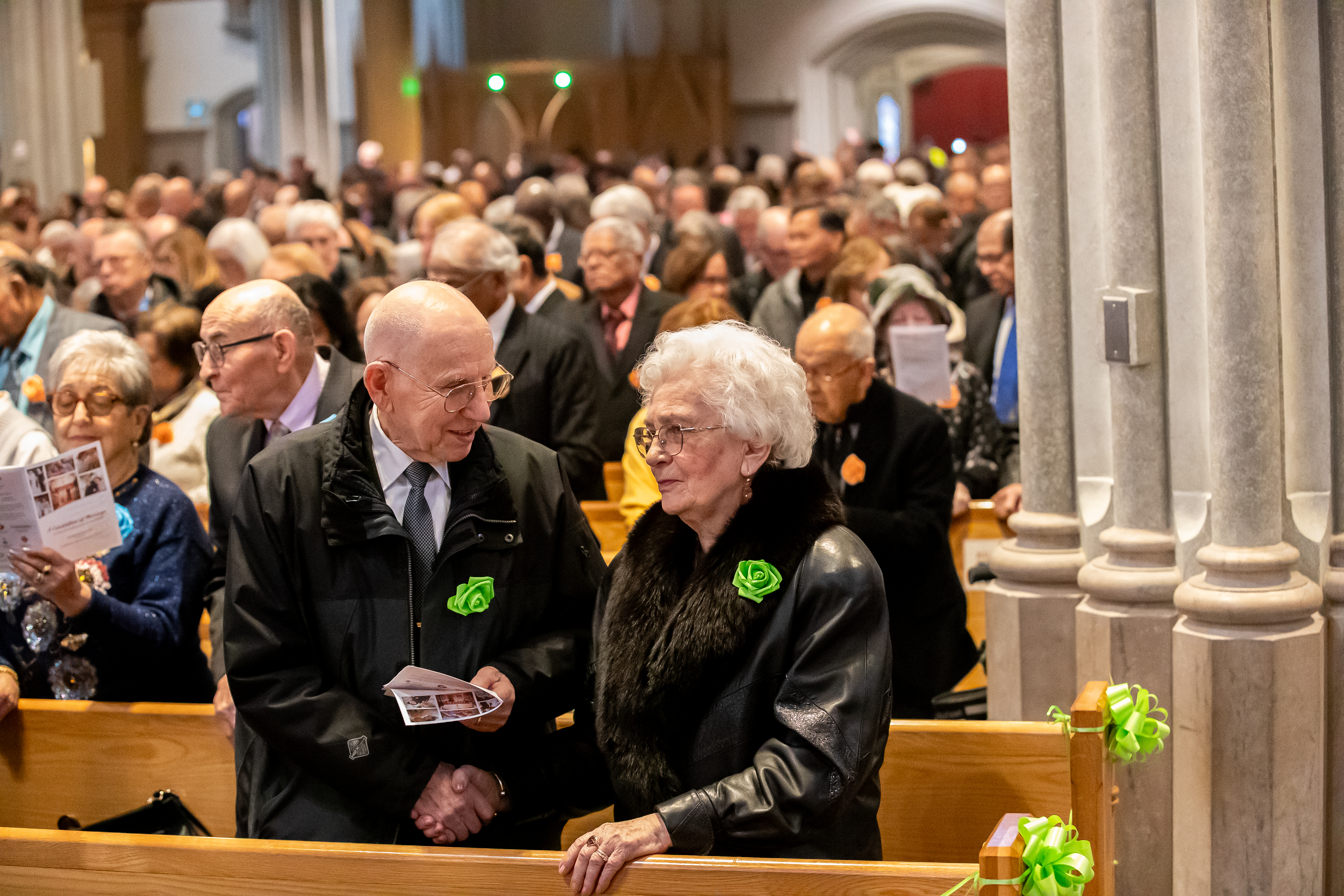 Close up of elderly couple