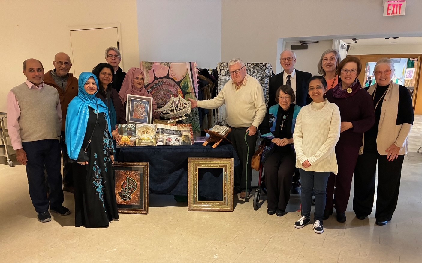 group photomosaic interfaith meal