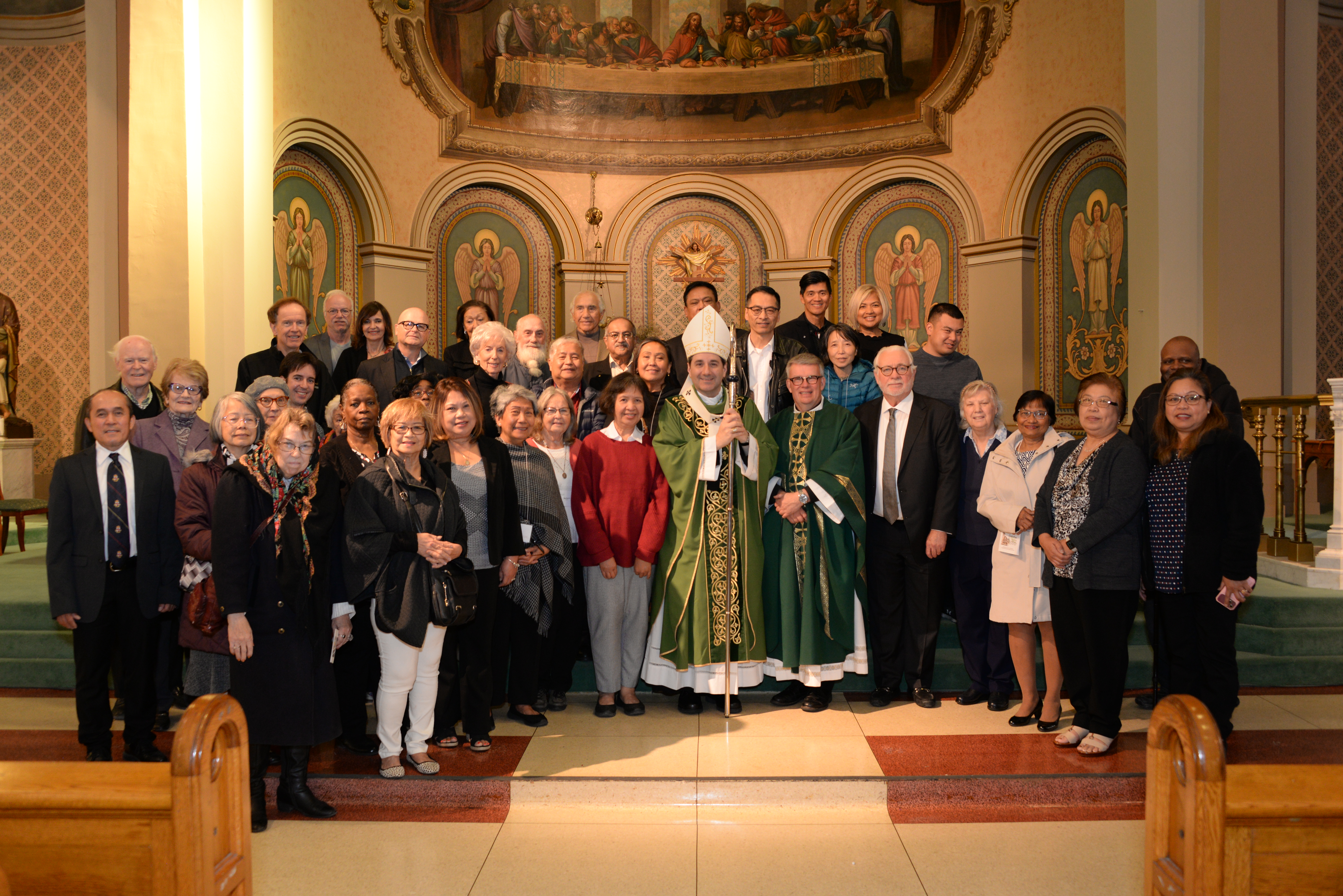 Photo with His Grace Archbishop Francis Leo