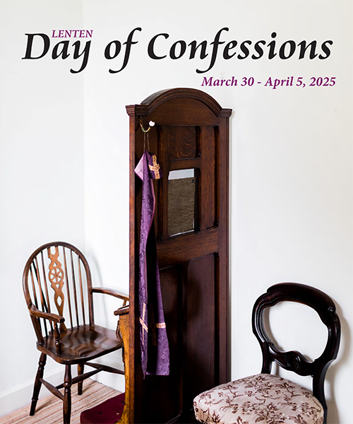 Lenten Day of Confessions 2025 poster